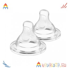 Цуцла Силикон Perfect5 Ѕвезда 6M+ 2 Пар. - Chicco