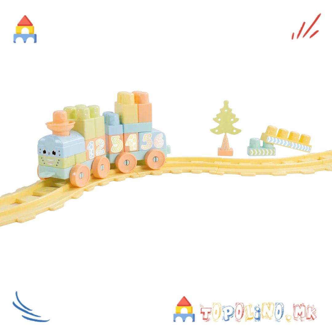Едукативен Воз со Коцки 36пар - Dolu - Image 2