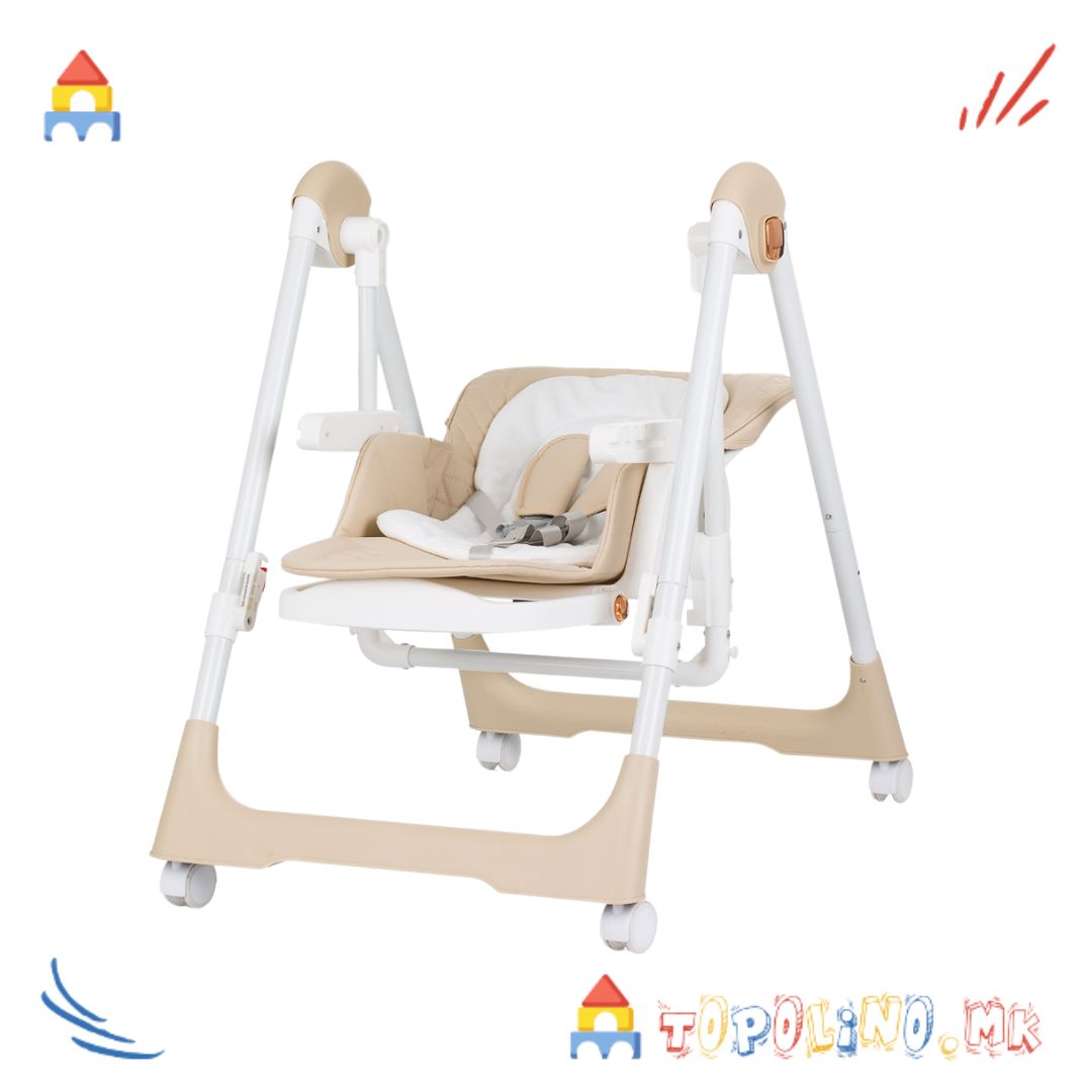 Столче за Хранење 2 во 1 Milk Shake Beige – Chipolino - Image 3