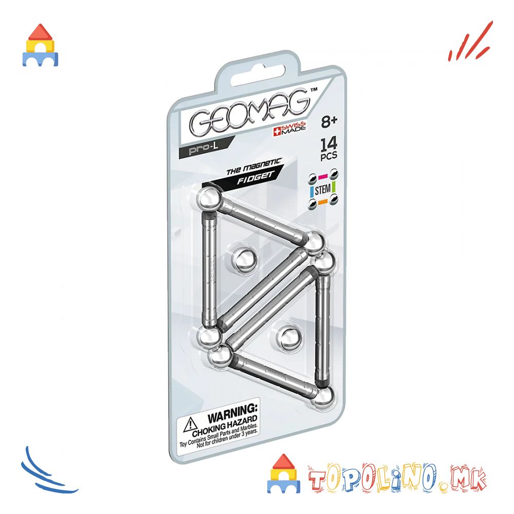 Коцки Pro-L Blister Fidget 14 - Geomag