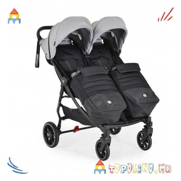 Количка за Близнаци 2Gether Ultimate Grey - Cangaroo