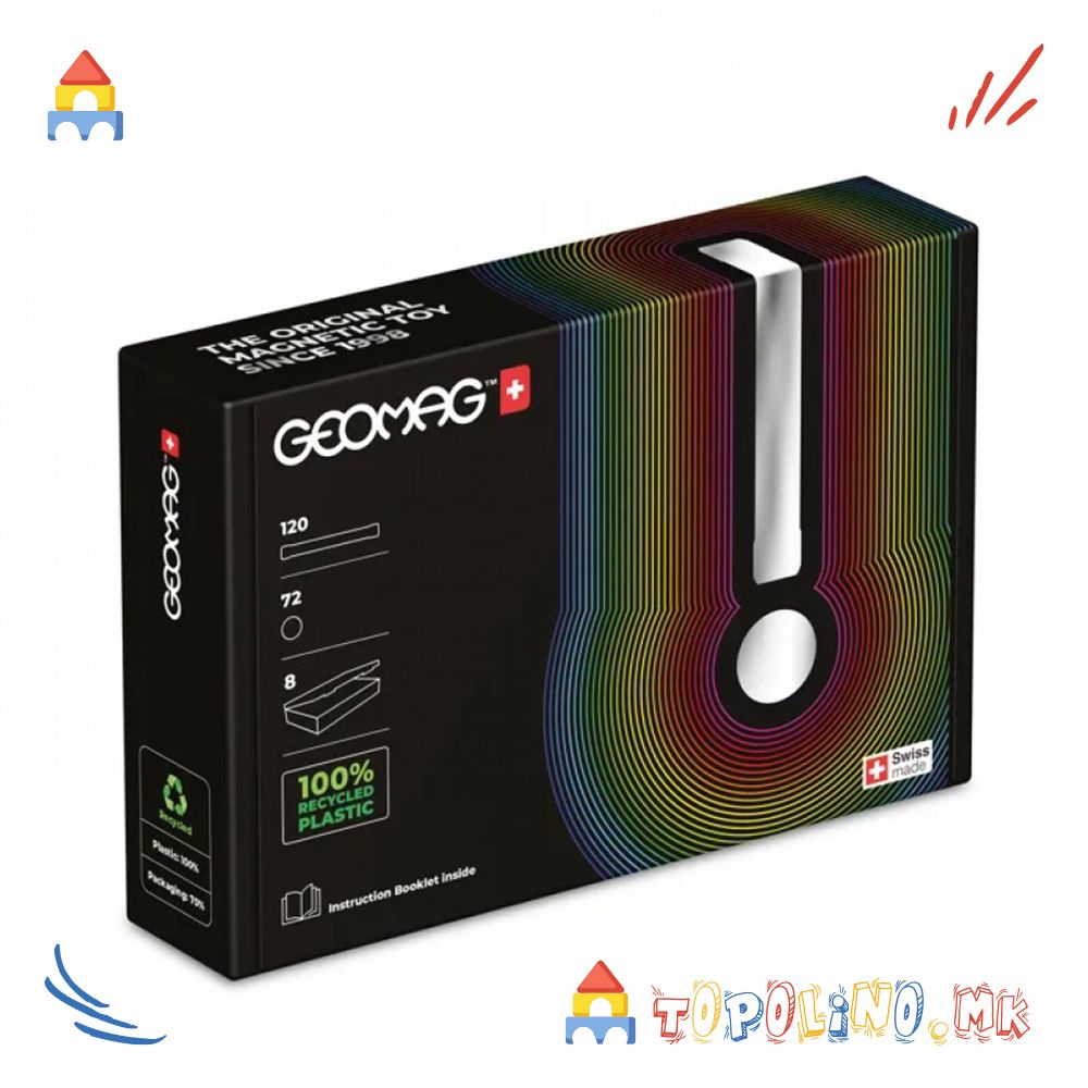 Коцки Compact Masterbox 192 Purple - Geomag