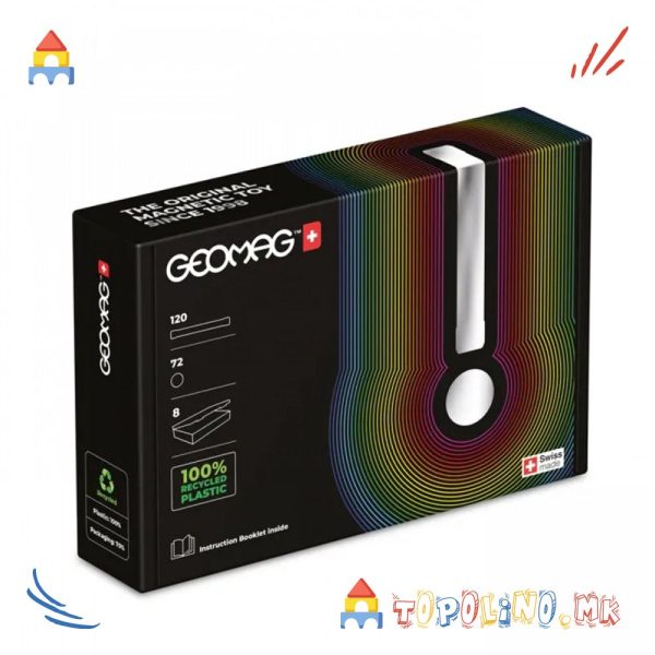 Коцки Compact Masterbox 192 Light Green - Geomag