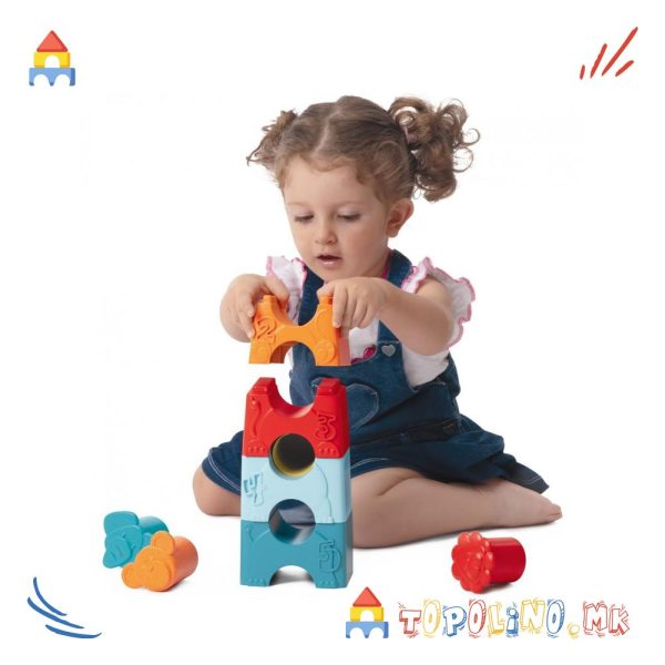 Играчка Stacking Animals Eco - Chicco-Голем Попуст