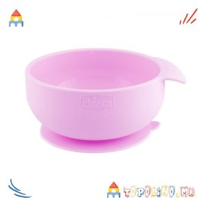 Чинија Suction Bowl Розе 6m+ - Chicco