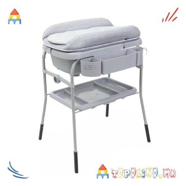 Кадичка на Постоље Cuddle Bubble Grey Melange - Chicco