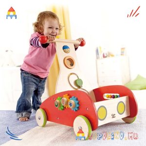 Дрвена Играчка Проодувалка Wonder Walker Push and Pull - Hape - Голем Попуст