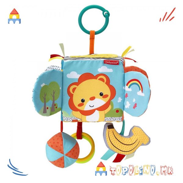 Играчка Коцка Discovery Peek & Seek Sensory - Infantino