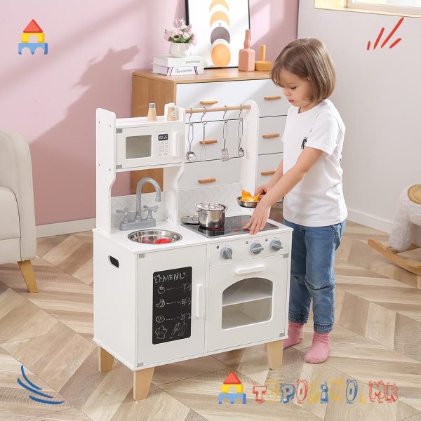 Дрвена Играчка Кујна Little Chef Classic White - PolarB