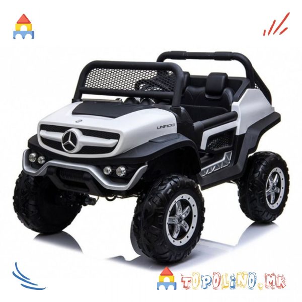 Автомобил на акумулатор бел 12V 7AH - Mercedes