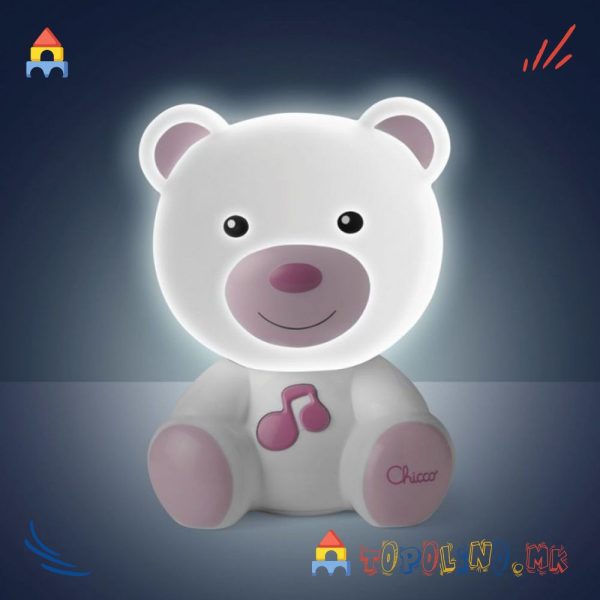 Музичко мече со светло Dreamlight Pink - Chicco