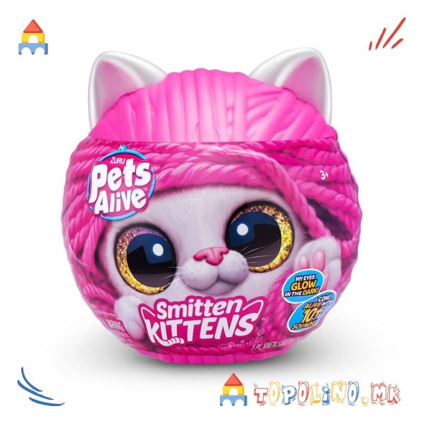 Плишано Маче Pet Alive Smitten Kittens - Zuru