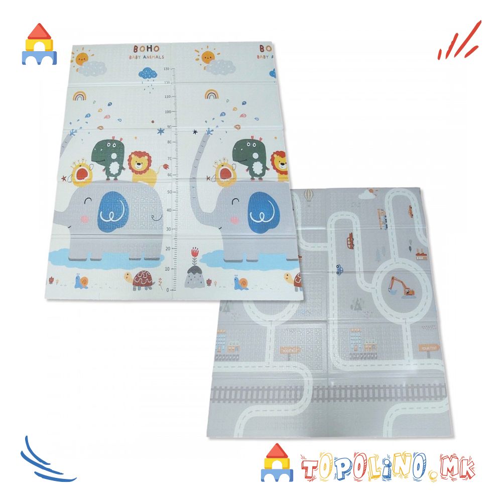 Подлога за Игра PVC 2 во 1 Boho Baby Animals - Jungle
