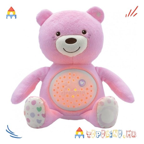 Прожектор музички мече розе - Chicco
