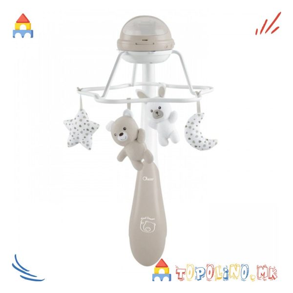 Вртелешка за Креветче Rainbow Cot Mobile Neutral - Chicco
