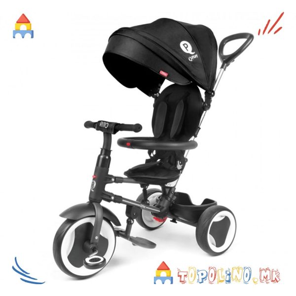 Трицикл Rito S380 Black - QPlay Голем Есенски Попуст