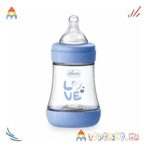 Шише Пластично Perfect5 150мл Сино 0М+ Силикон - Chicco