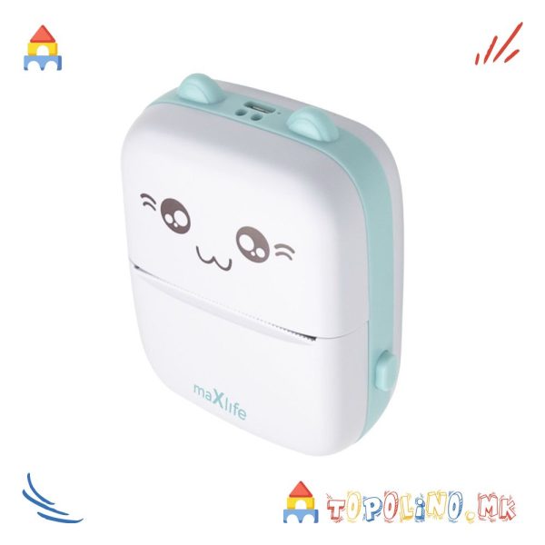 Thermal Printer Maxlife MXTP-100 Bluetooth Blue