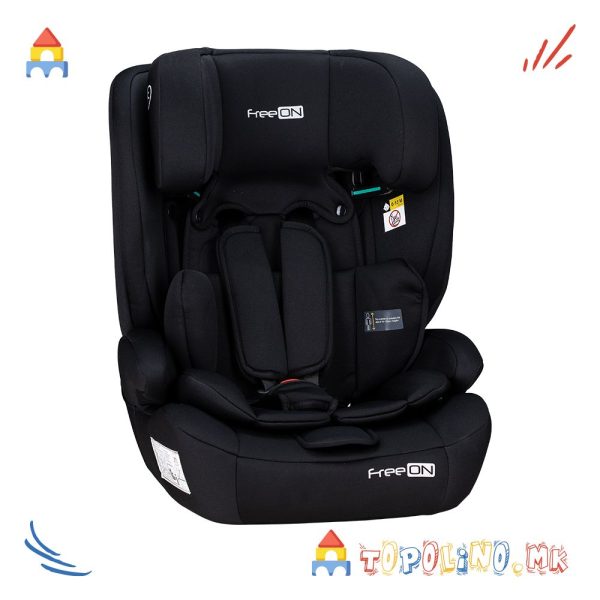 Седиште за Автомобил Uran i-Size Black 76-150cm - FreeOn