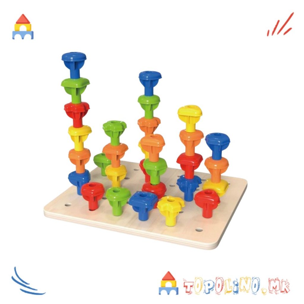 Дрвена Играчка за Редење Виножито - Tooky Toy