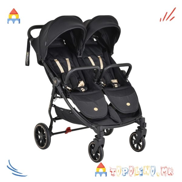 Количка за Близнаци 2Gether Modern Black - Cangaroo Голем Есенски Попуст