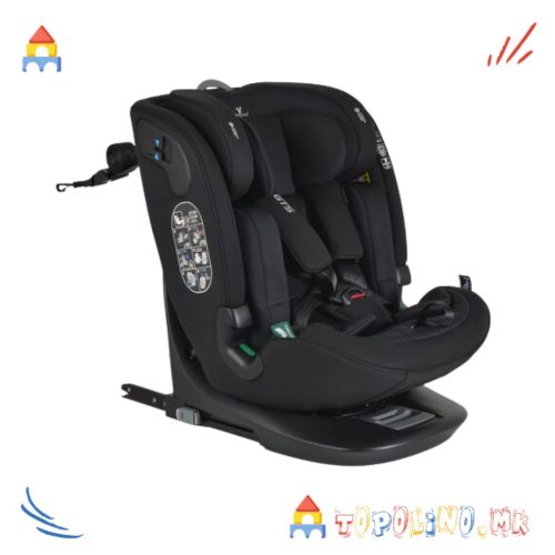 Седиште за Автомобил GTS Black Ink 40cm - 150cm - Cangaroo