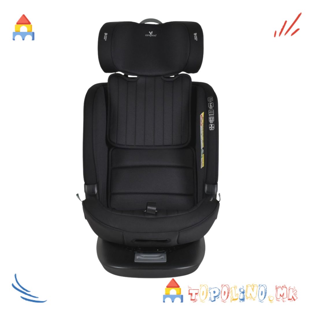 Седиште за Автомобил GTS Black Ink 40cm - 150cm - Cangaroo - Image 4