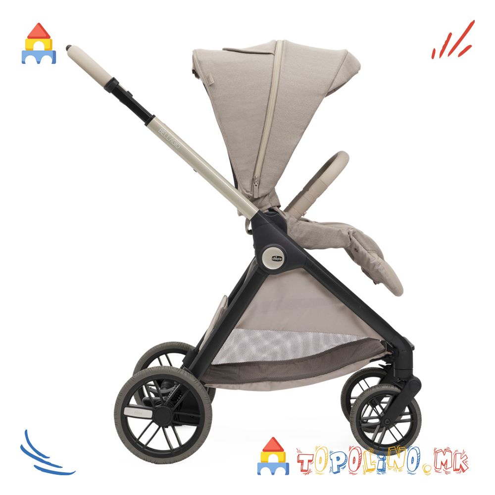 Количка Trio Bellagio Primo Como Lake I-Size 0м+ - Chicco - Image 2