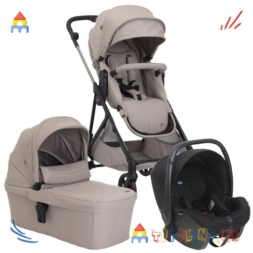 Количка Trio Seety 2 Sandshell со Kory Essential - Chicco