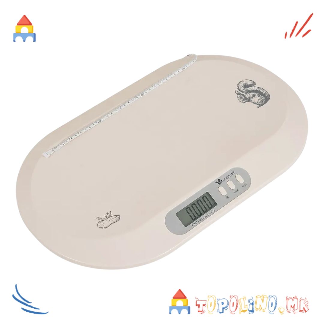 Електронска Вага за Бебе Scale Peanut Beige - Cangaroo - Image 2